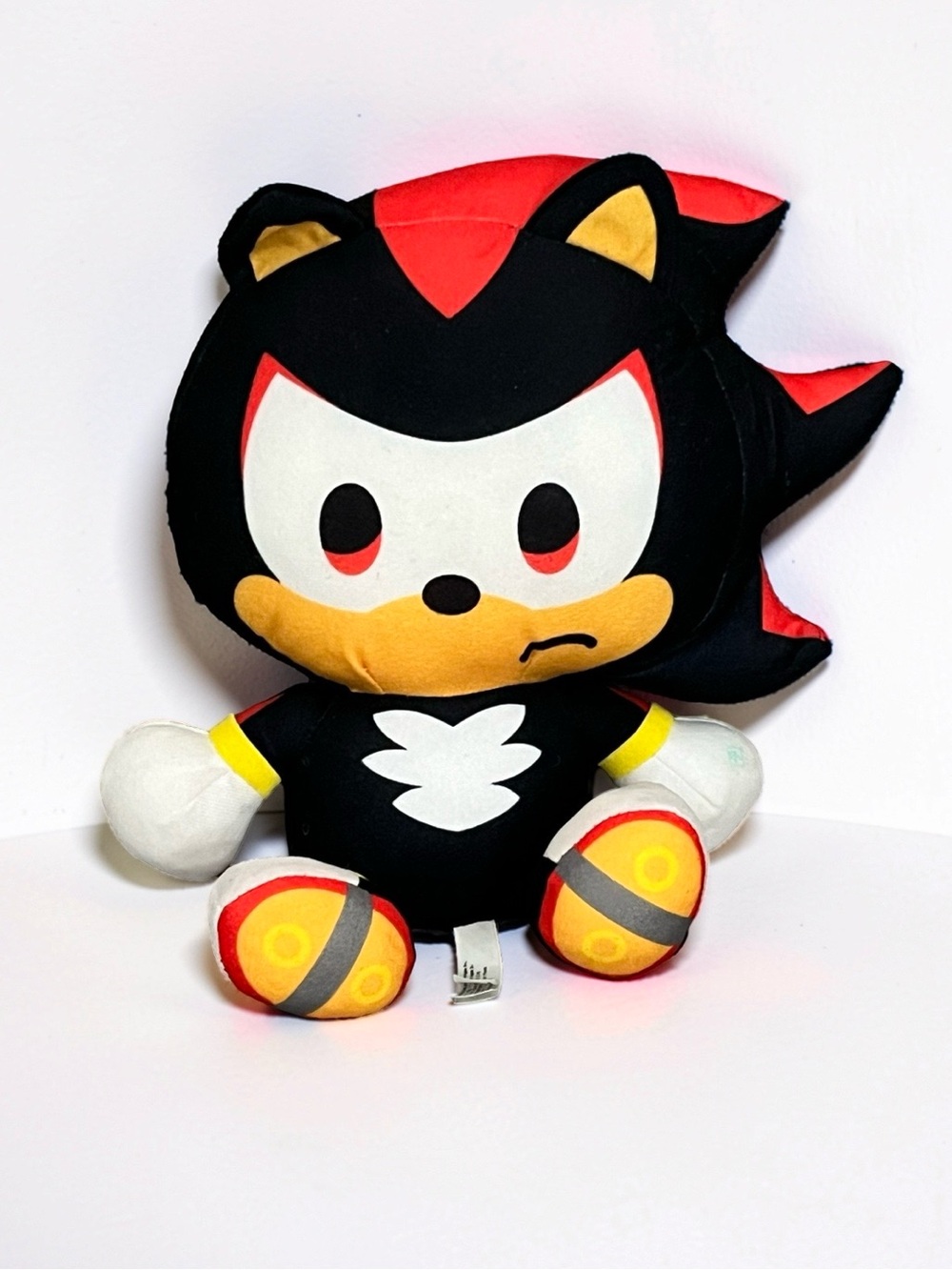 Sonic the Hedgehog Shadow Plush 12” Black Red Yellow Stuffed Toy